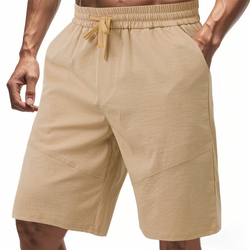 Herren Freizeit-Shorts mit elastischem Bund und seitlichen Taschen Aliams