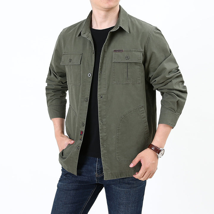 Herren vielseitige Freizeitjacke mit praktischen Taschen Aliams