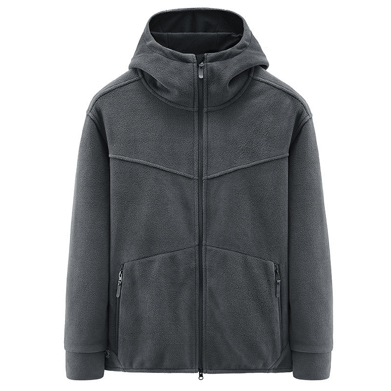 Herren Fleecejacke mit kuscheligem Innenfutter und praktischen Taschen Aliams