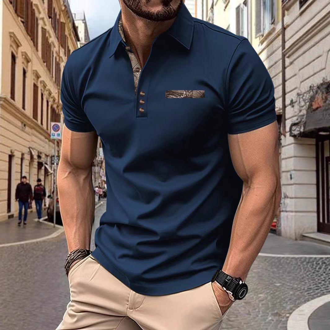 Herren Poloshirt mit modischen Akzenten Aliams