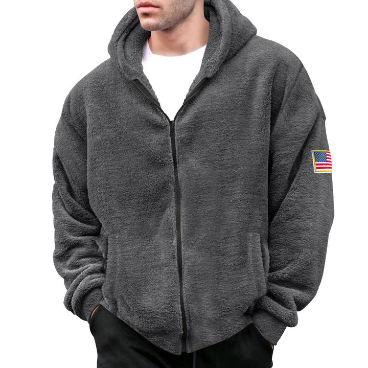 Herren gemütlicher Fleece-Hoodie Aliams