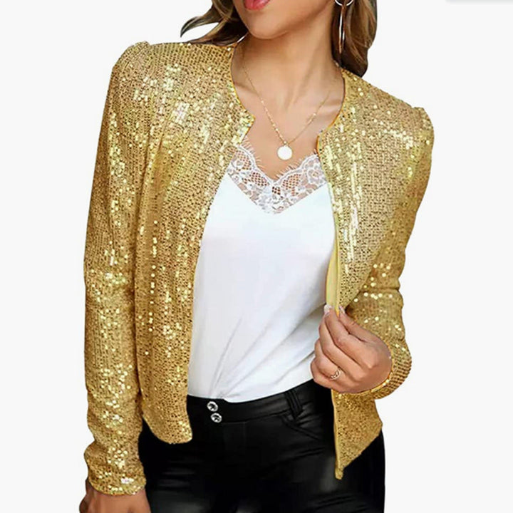 Damen Glitzernde Strickjacke Aliams