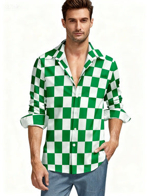 Herren Hemd im modernen Karomuster Aliams