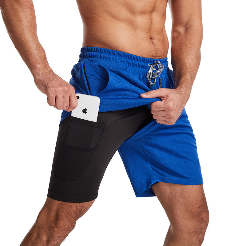 Herren Sportliche Hybrid-Shorts mit praktischen Taschen und atmungsaktivem Material Aliams