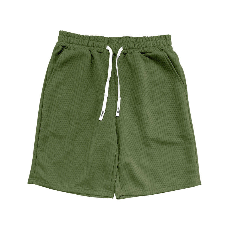 Herren bequeme Sportshorts mit elastischem Bund und seitlichen Taschen Aliams