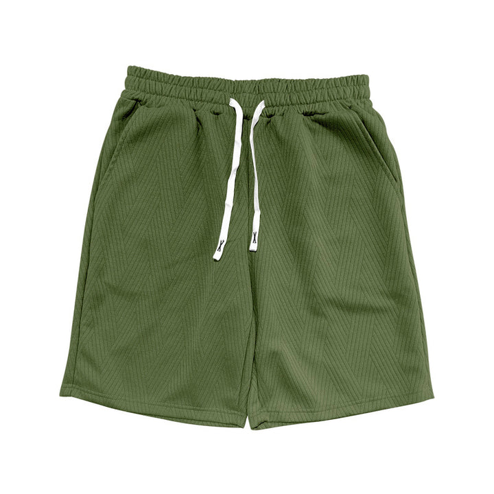 Herren bequeme Sportshorts mit elastischem Bund und seitlichen Taschen Aliams
