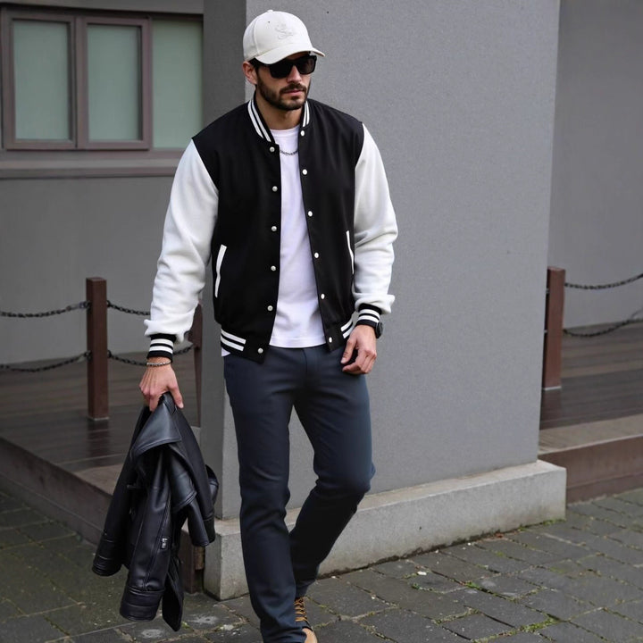 Herren Sportliche Bomberjacke Aliams