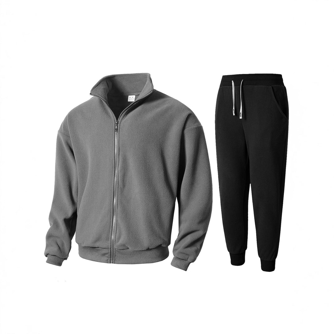Herren Fleecejacke und Jogginghose Set Aliams