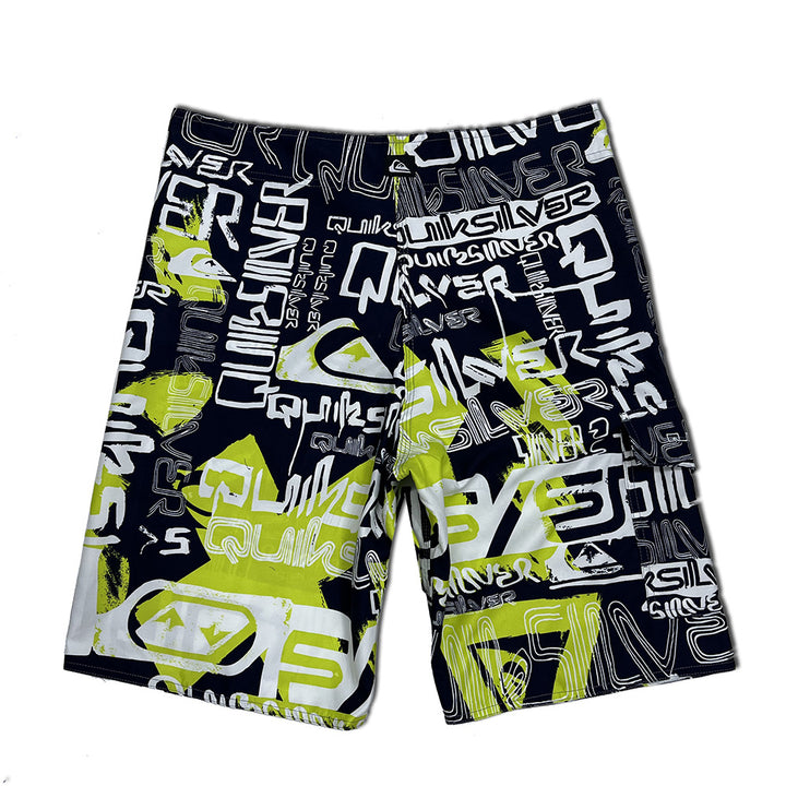 Herren Badeshorts mit modischem Grafikdesign und elastischem Bund Aliams