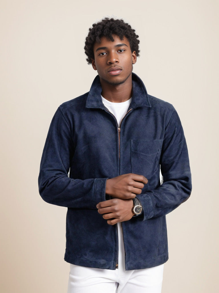 Herren schicke Suede-Jacke Aliams