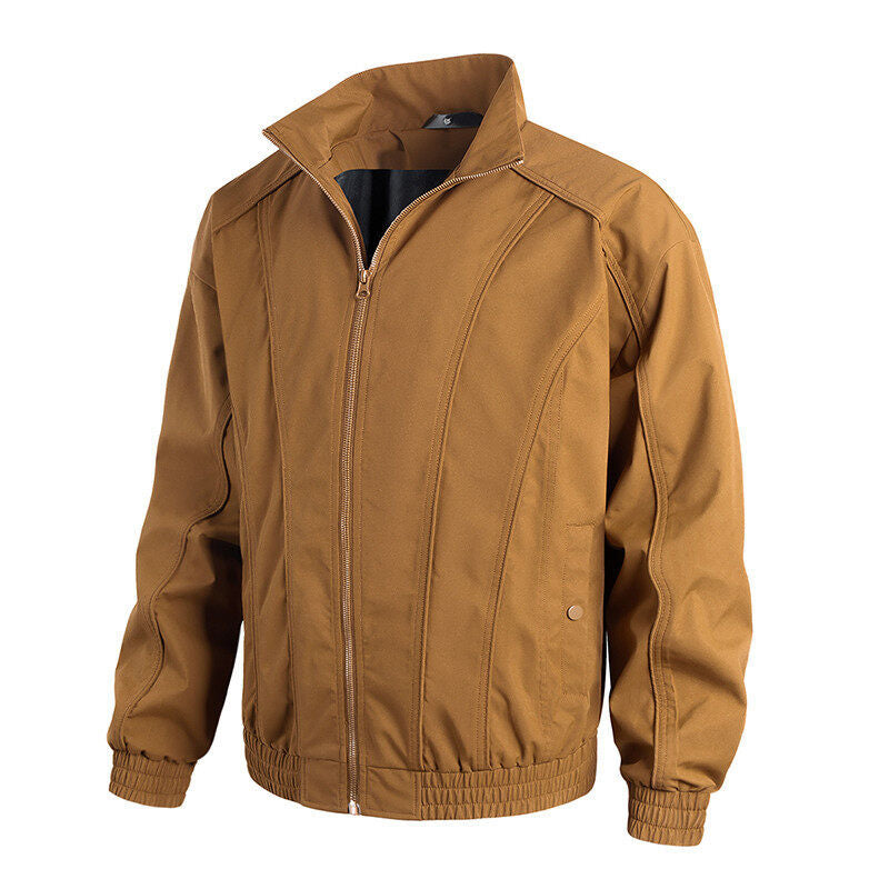 Herren Freizeitjacke mit hochschließendem Kragen und elastischem Bund Aliams