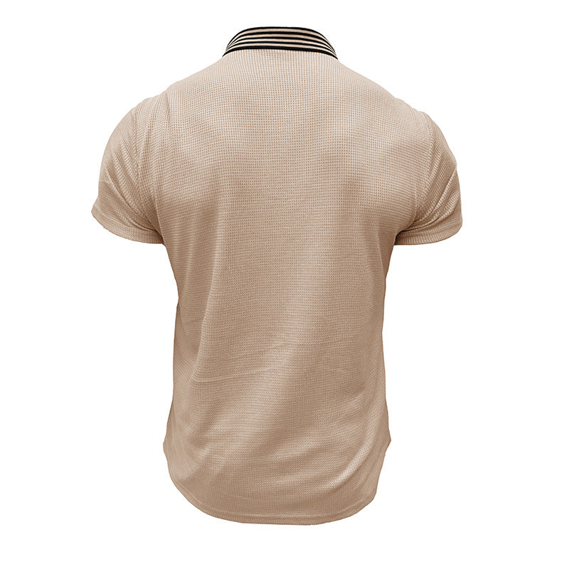 Herren Poloshirt mit strukturiertem Design und atmungsaktiven Eigenschaften Aliams