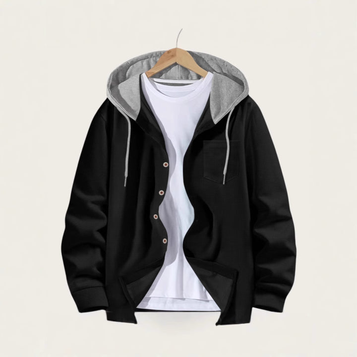 Herren Freizeitjacke mit Kapuze und modischem Design Aliams