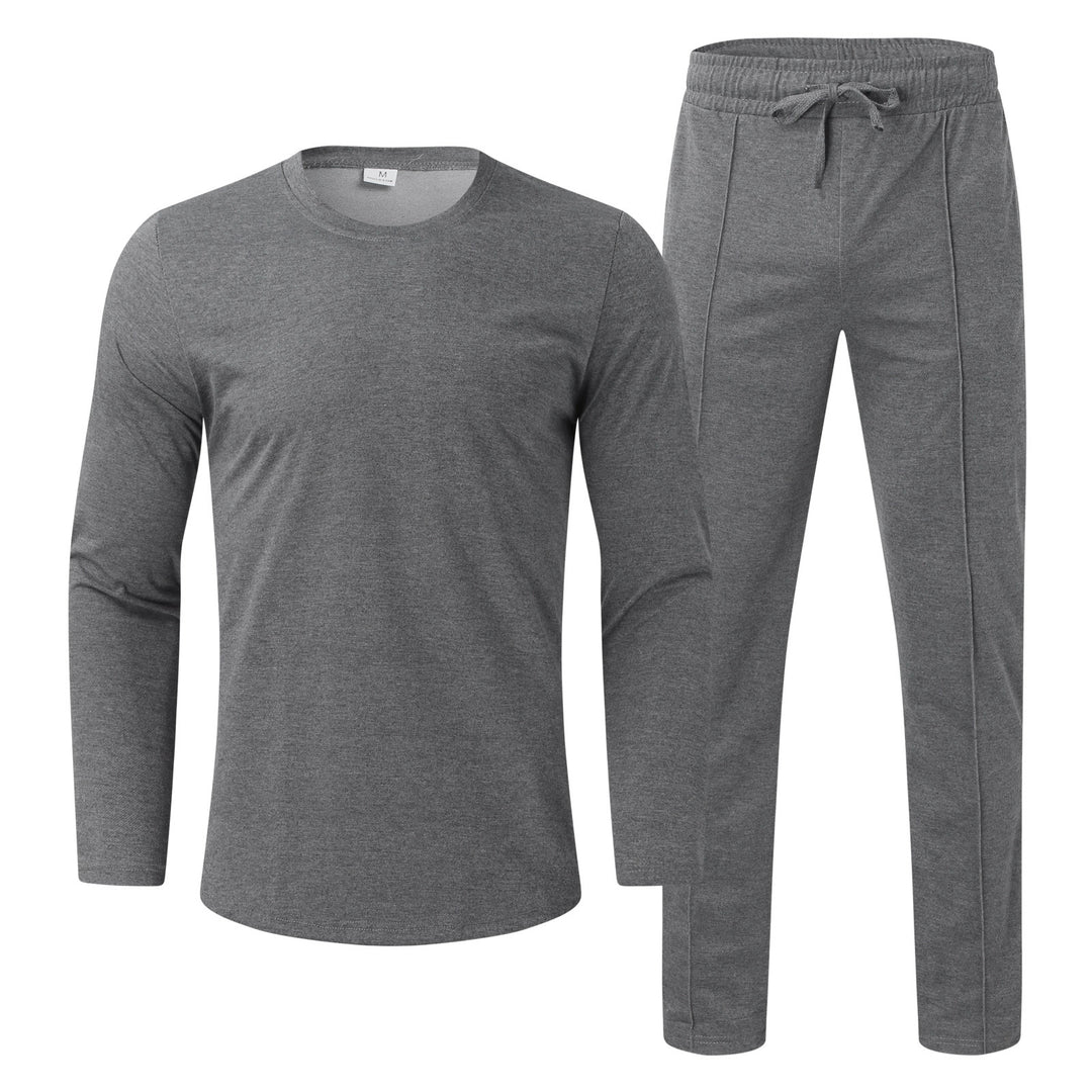 Herren Funktionales Langarmshirt und bequeme Jogginghose Set Aliams