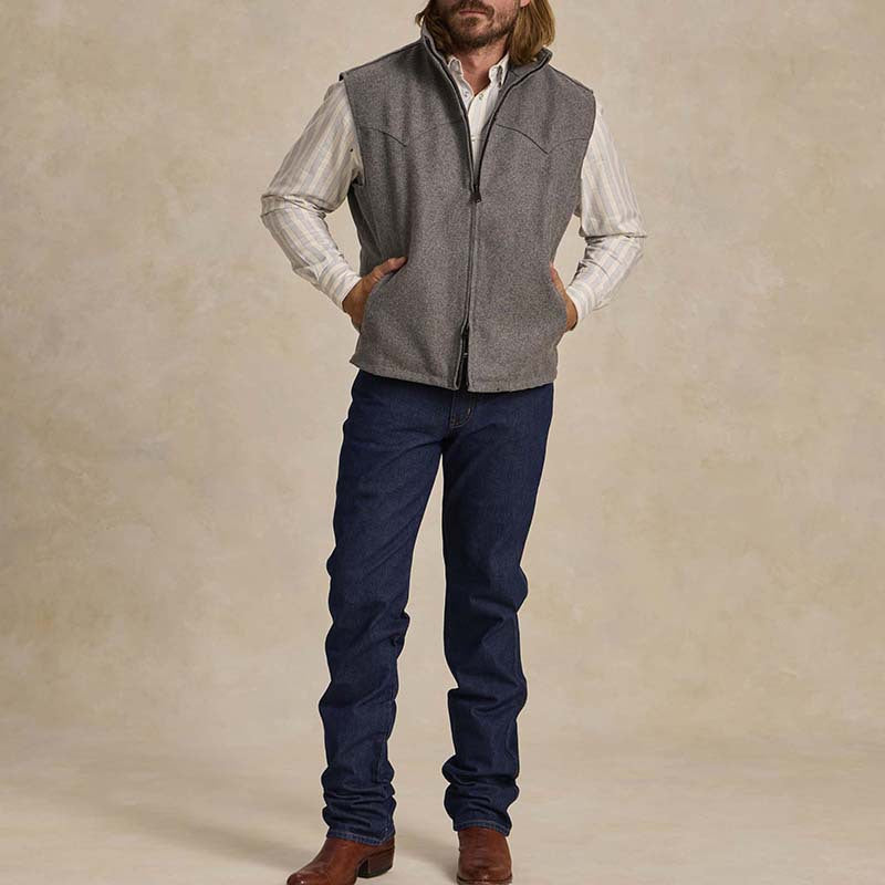 Herren Fleece-Weste mit praktischem Reißverschluss und seitlichen Taschen Aliams