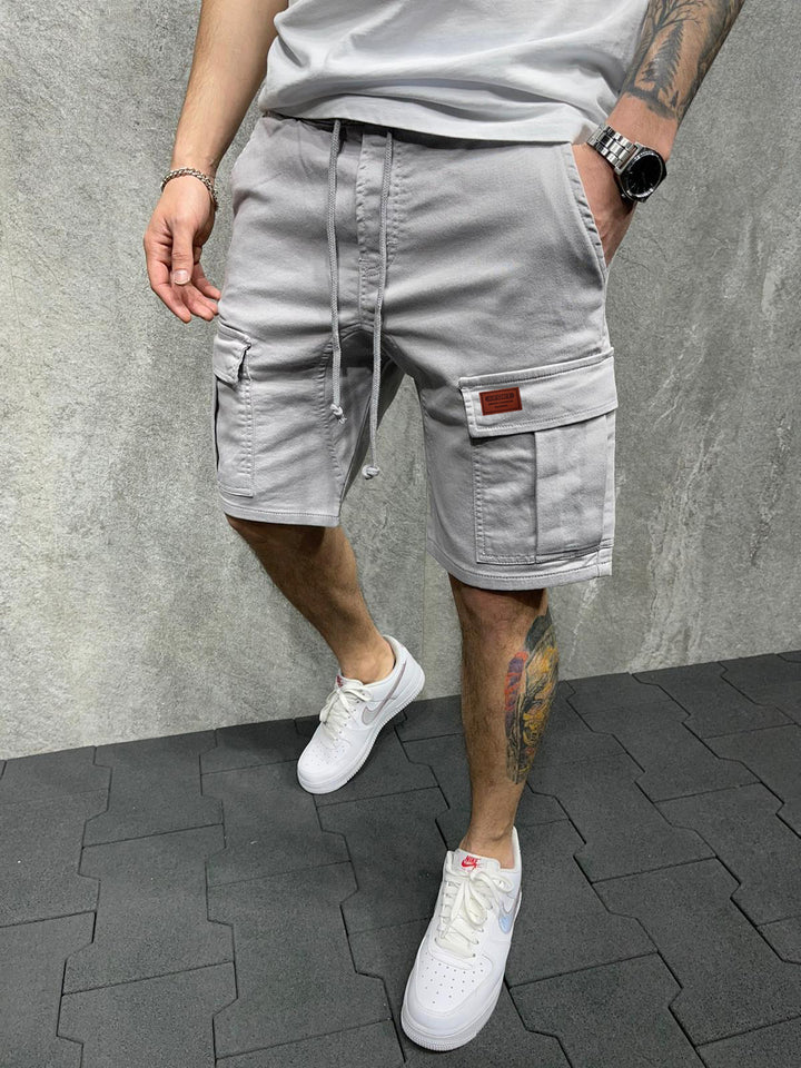 Herren Cargo-Shorts mit praktischen Seitentaschen und verstellbarem Gummizug Aliams
