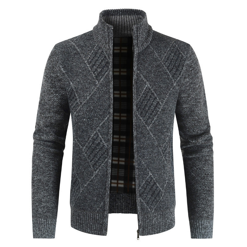 Herren Stilvolle Strickjacke mit grafischem Muster Aliams