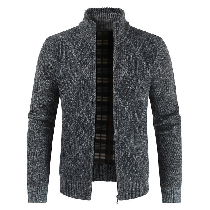 Herren Stilvolle Strickjacke mit grafischem Muster Aliams