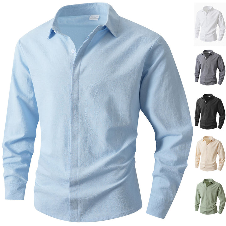 Herren Elegantes Casual-Hemd mit Slim-Fit Schnitt Aliams