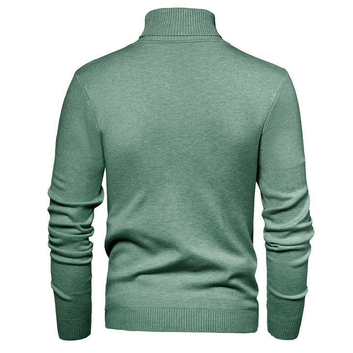 Herren Zeitloser Rollkragenpullover aus weicher Wolle Aliams