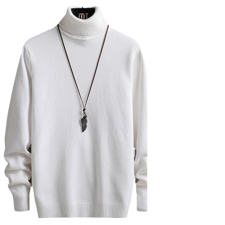 Herren stylischer Rollkragenpullover aus weichem Strickmaterial mit modernen Akzenten Aliams