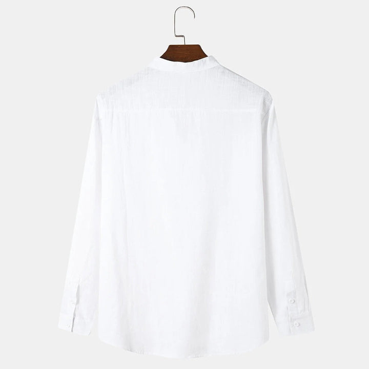 Damen lässige Leinenbluse Aliams