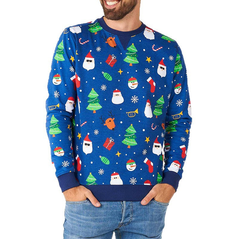 Herren festlicher Weihnachts-Pullover mit lustigem Motiv Aliams