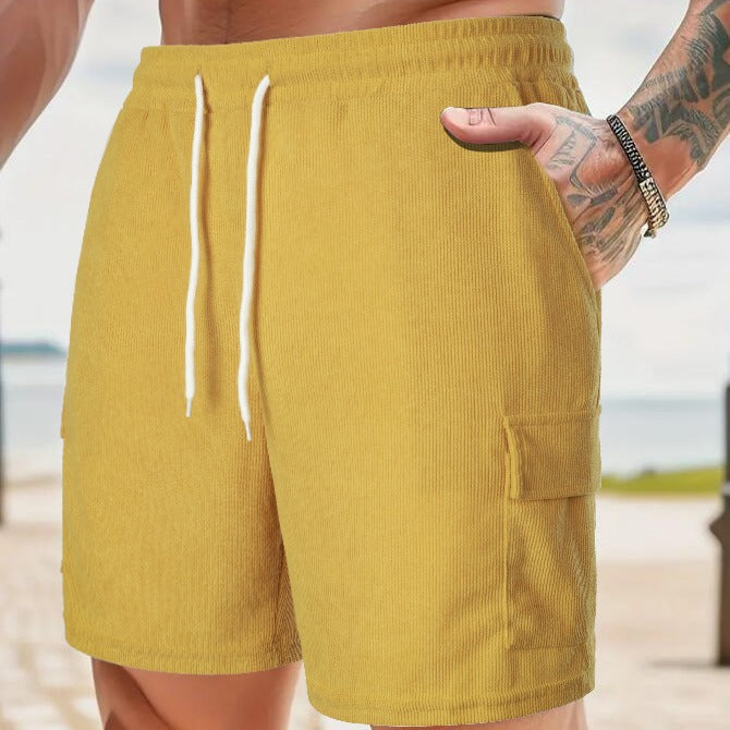 Herren Freizeithose mit praktischen Seitentaschen und elastischem Bund Aliams