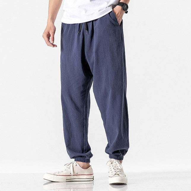 Herren Bequeme Jogginghose mit elastischem Bund und seitlichen Taschen Aliams