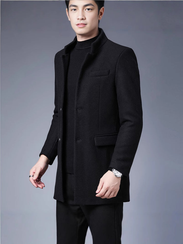 Herren eleganter Wollmantel Aliams