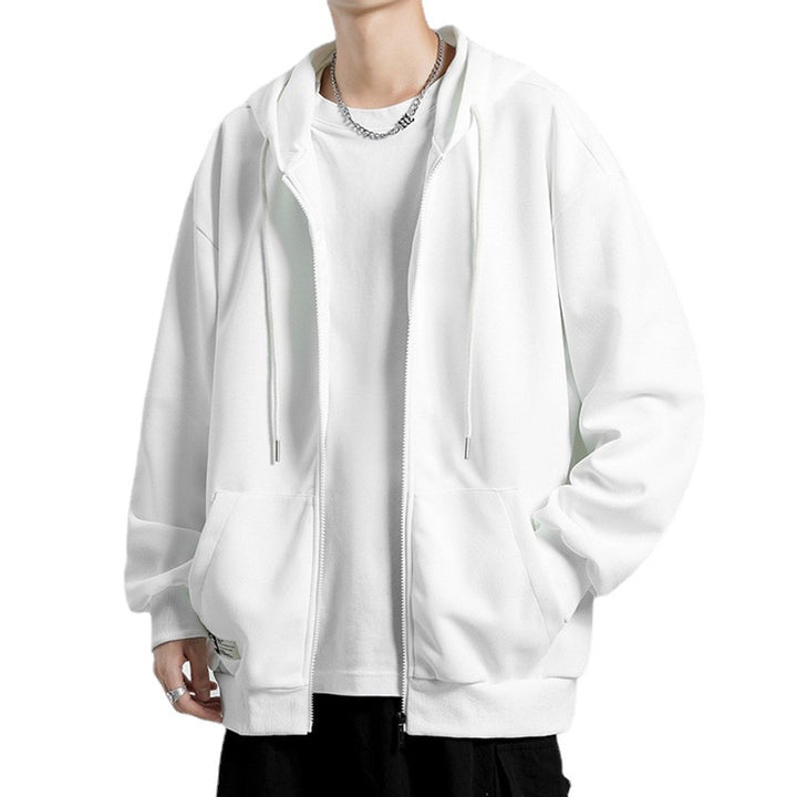 Herren bequeme Zip-Hoodiejacke mit oversized Schnitt Aliams