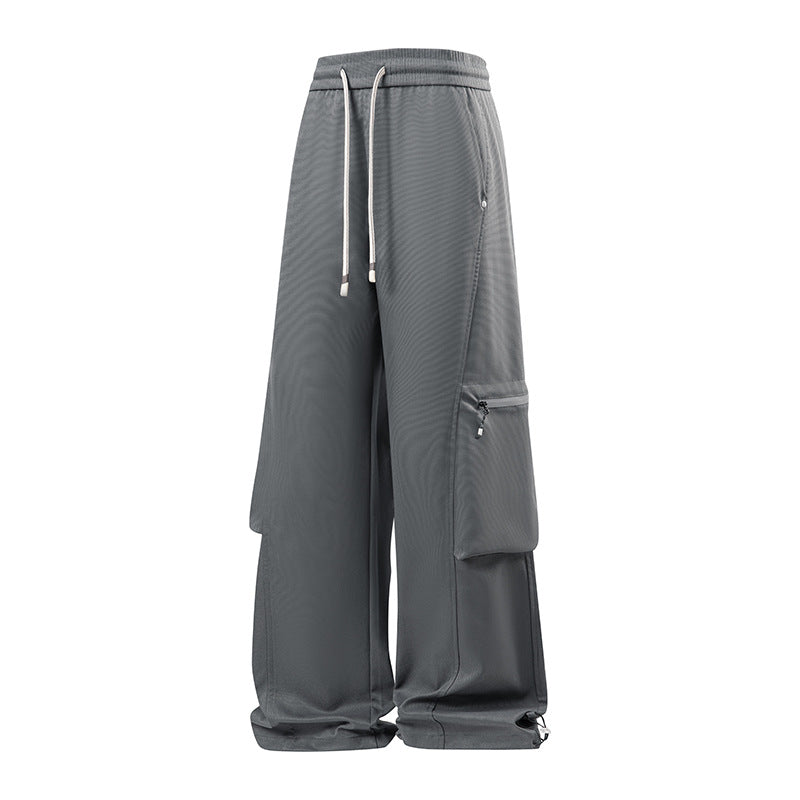 Herren Bequeme Cargo-Hose mit elastischem Bund und praktischen Reißverschlusstaschen Aliams