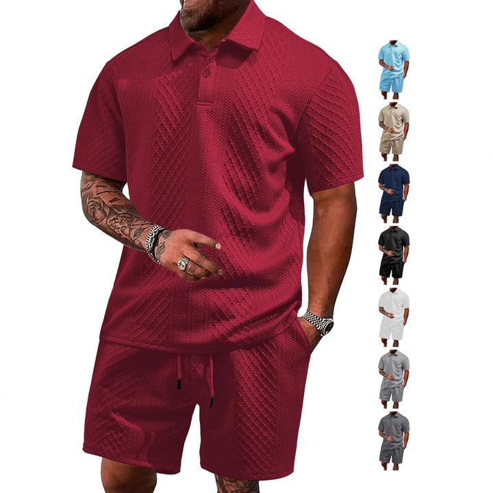 Herren Sportliches Poloshirt mit Shorts Aliams
