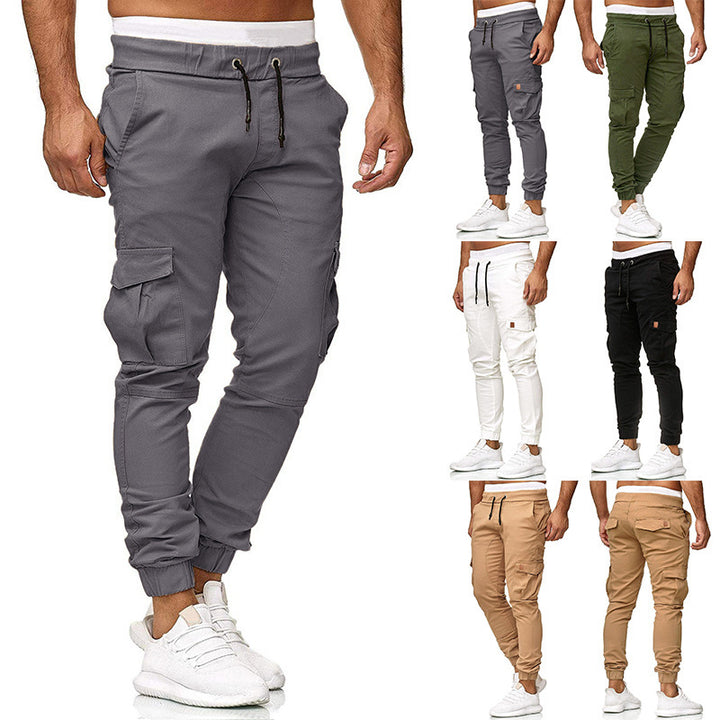 Herren Cargo-Jogginghose mit elastischem Bund und praktischen Taschen Aliams