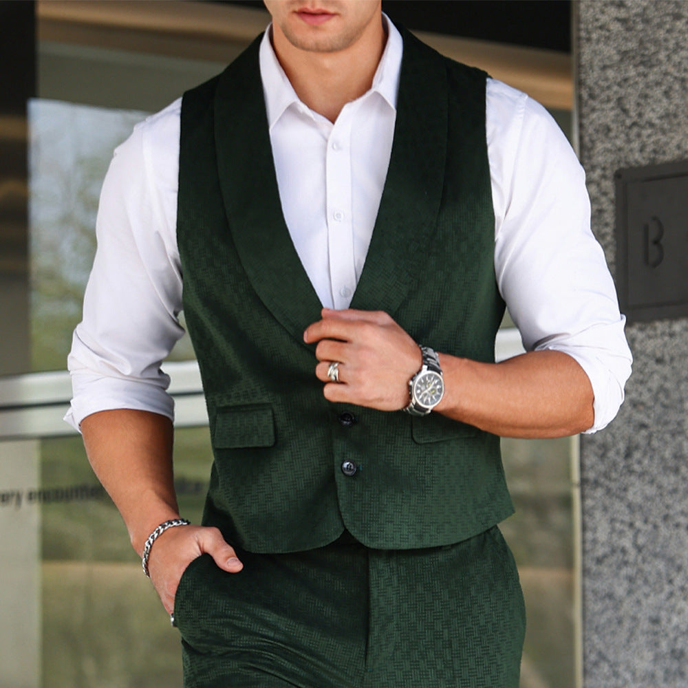Herren elegante Weste mit strukturiertem Design und modernen Details Aliams