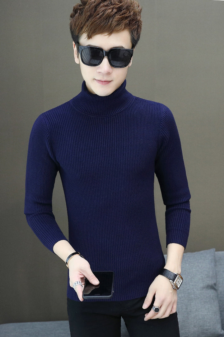 Herren Feinstrick Rollkragenpullover aus hochwertigem Material Aliams