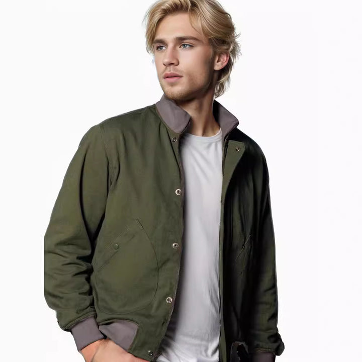 Herren elegante Übergangsjacke mit hohem Kragen Aliams
