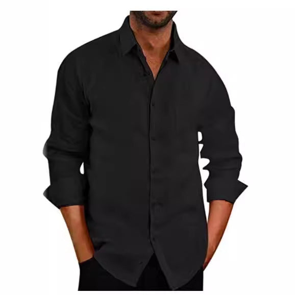 Herren casual langärmliges Hemd Aliams