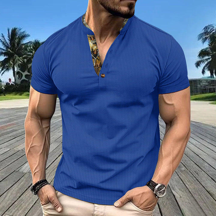 Herren Kurzarm Poloshirt mit hochwertigem Kragen Aliams