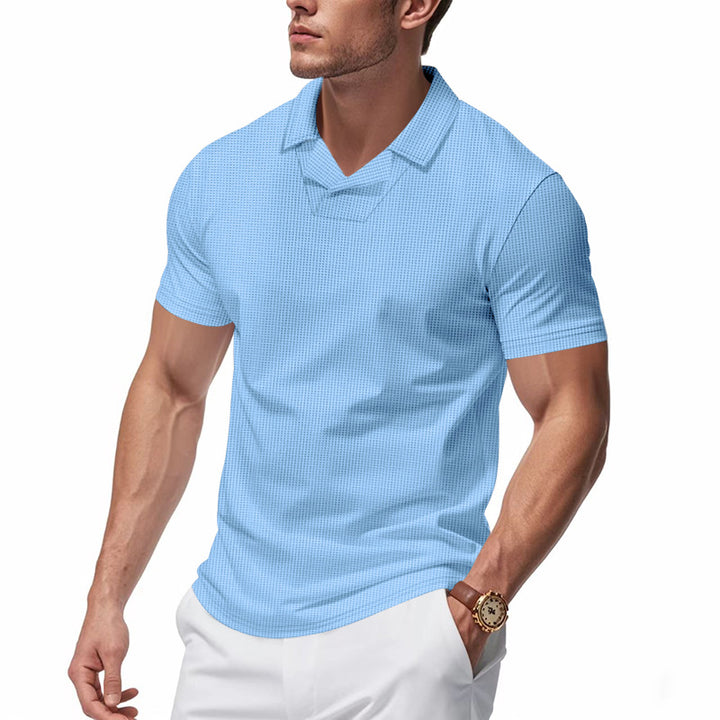 Herren Kurzarm Poloshirt mit strukturiertem Design Aliams