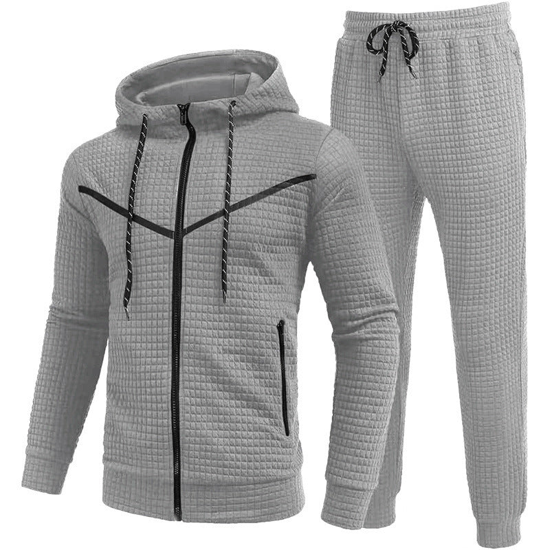 Herren Fleece-Jogginganzug mit strukturiertem Design Aliams