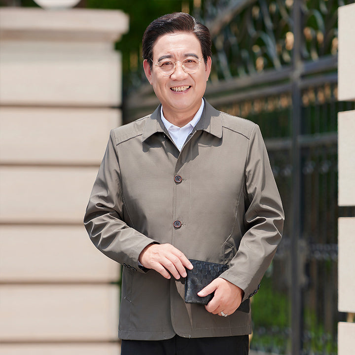 Herren Freizeitjacke mit innovativem Schnitt und praktischen Knopfdetails Aliams