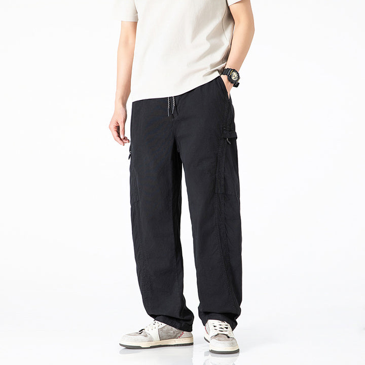 Herren bequeme Cargo-Hose mit praktischen Seiten- und Gesäßtaschen Aliams
