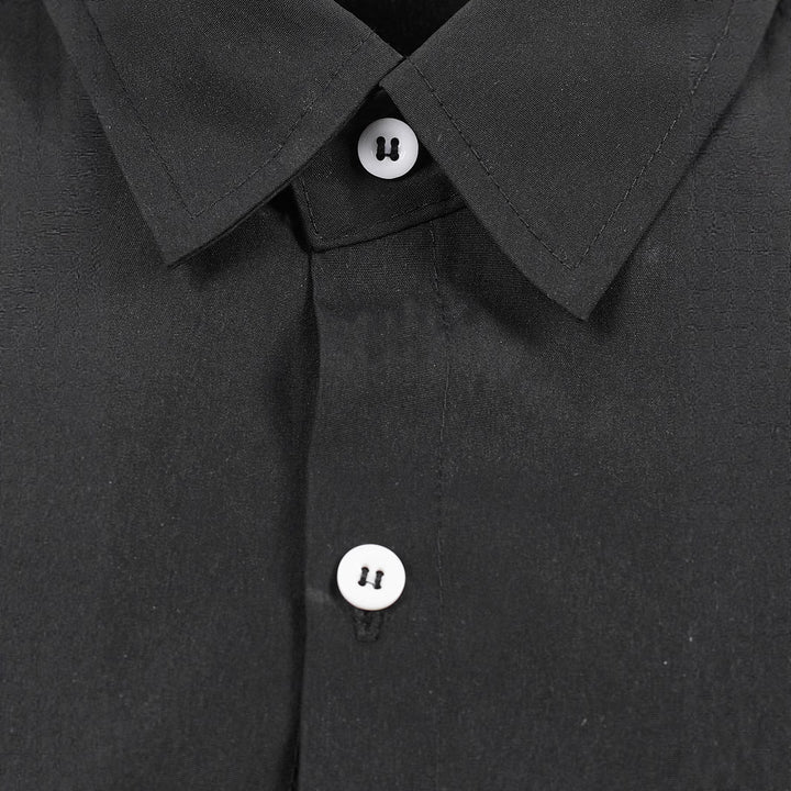 Herren Kreatives Langarmhemd mit asymmetrischem Design Aliams