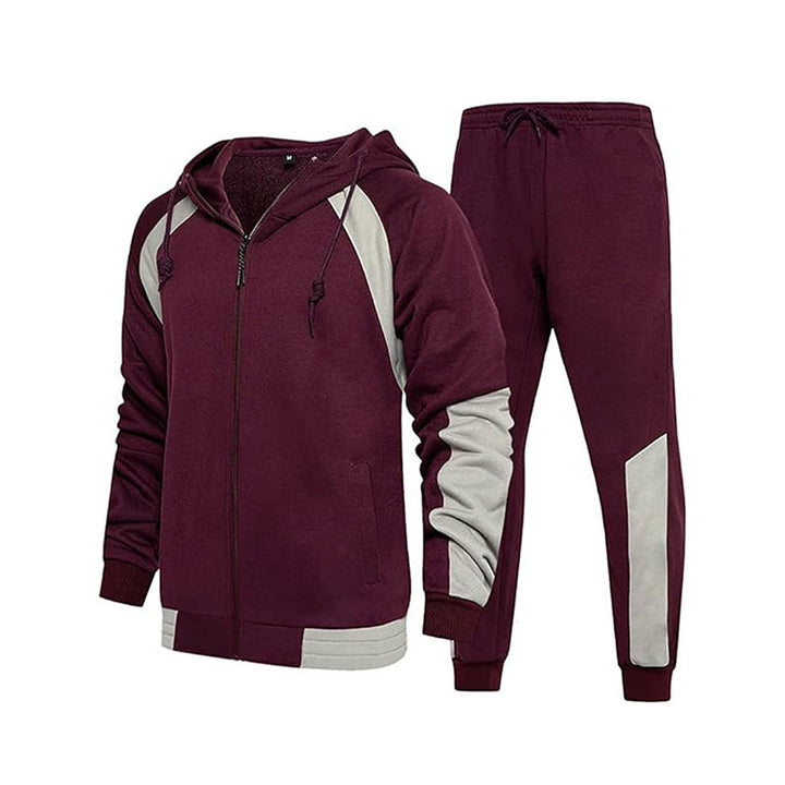 Herren Sportliches Activewear-Set mit Kapuze und Taschen Aliams
