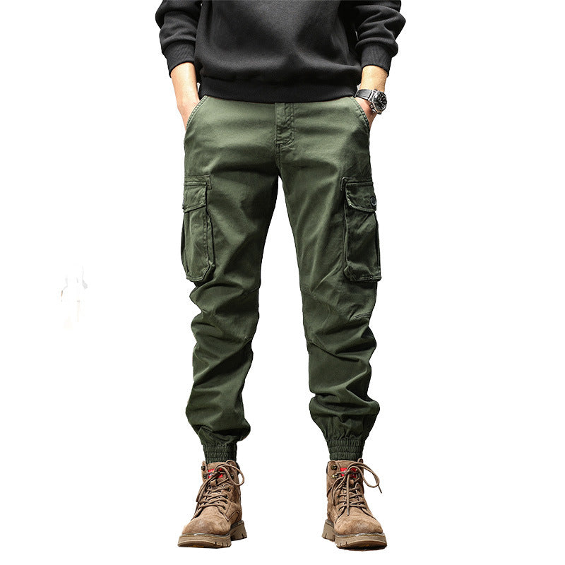 Herren cargo-hose mit elastischem Bund und praktischen Seitentaschen Aliams