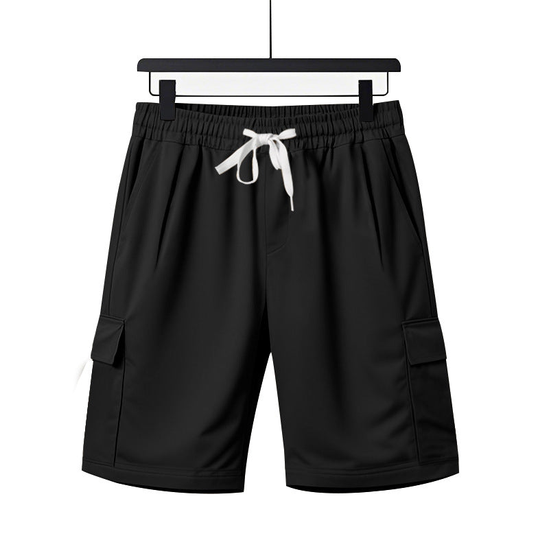 Herren Cargo-Shorts mit elastischem Bund und praktischen Seitentaschen Aliams
