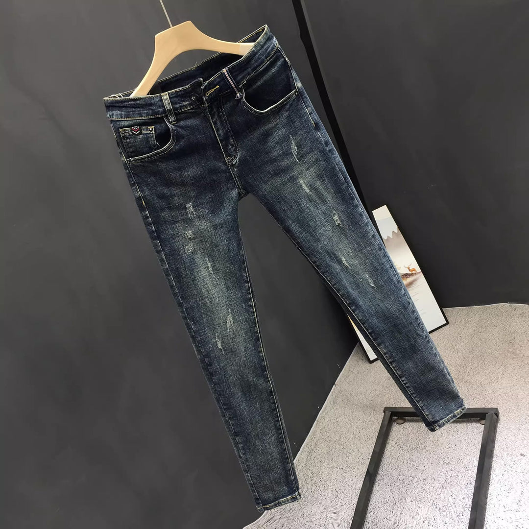 Herren Skinny Jeans mit distressed Details und modernem Schnitt Aliams