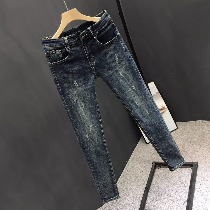 Herren Skinny Jeans mit distressed Details und modernem Schnitt Aliams