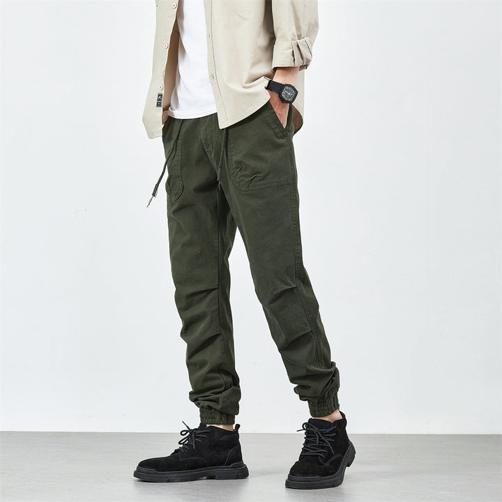 Herren bequeme Utility-Hose mit flexiblem Bund und multifunktionalen Taschen Aliams
